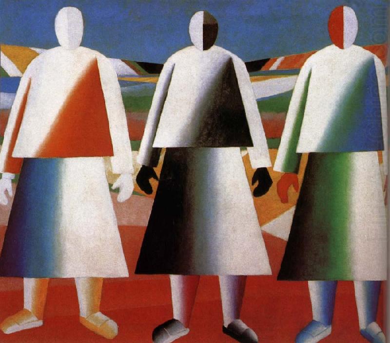 Kasimir Malevich Women in the farm china oil painting image